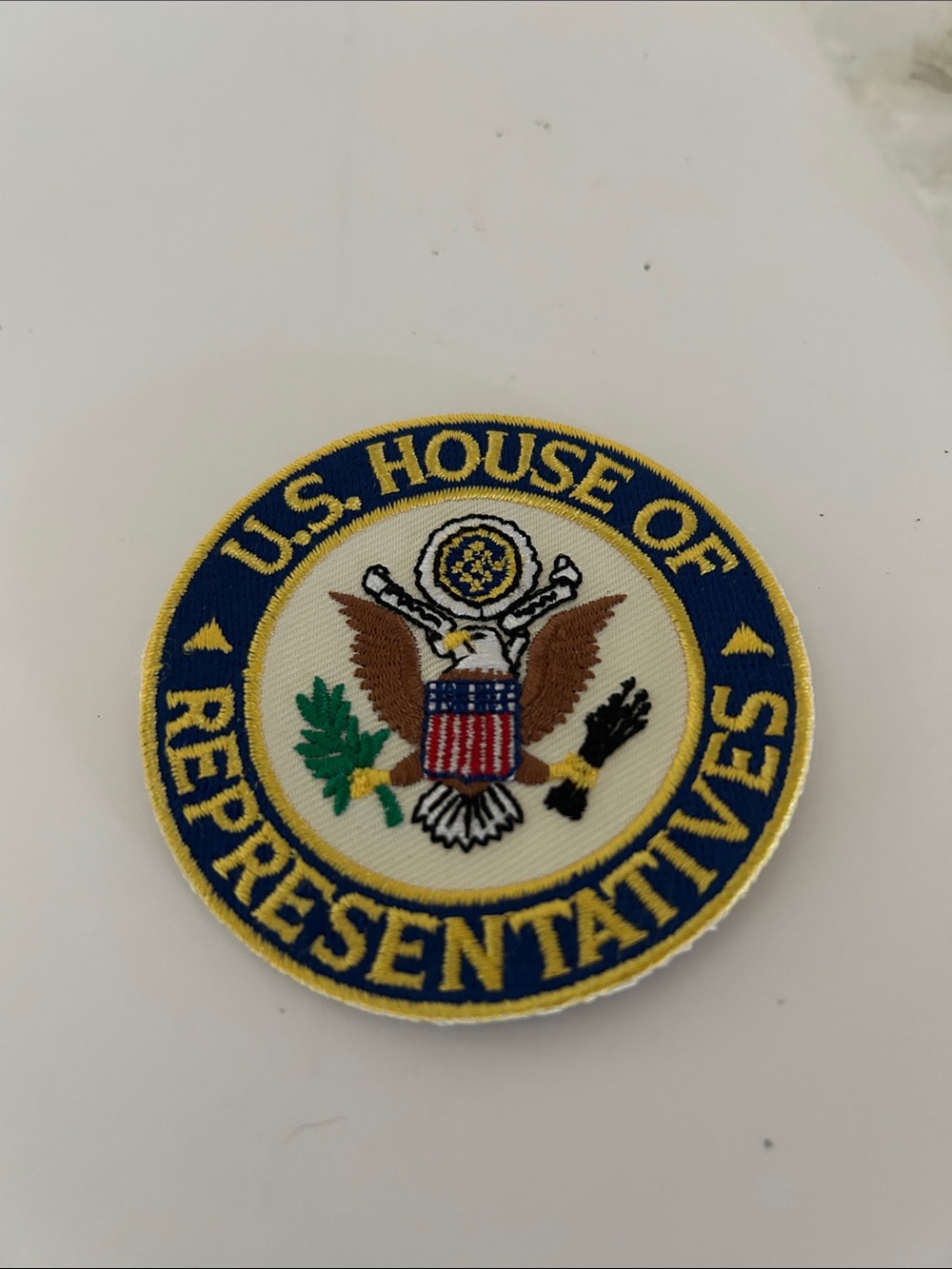 U.S. House of Representatives Embroidered Patch - Blue & Gold